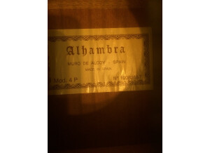 alhambra 4P étiquette