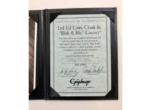 Epiphone Gary Clark Jr. "Blak & Blu" Casino Bigsby