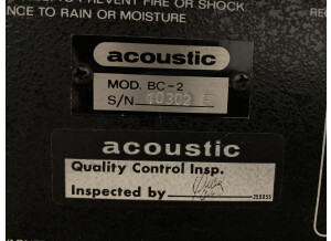 Acoustic B-2