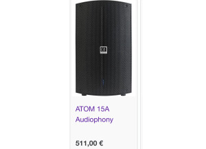 Audiophony ATOM15A