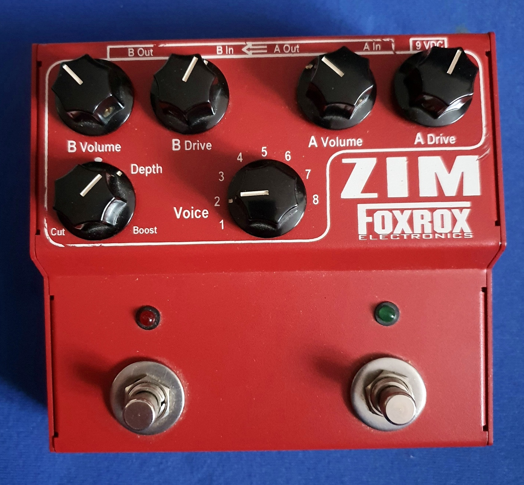 Vends FOXROX ZIM dual drive pédale effet overdrive x2