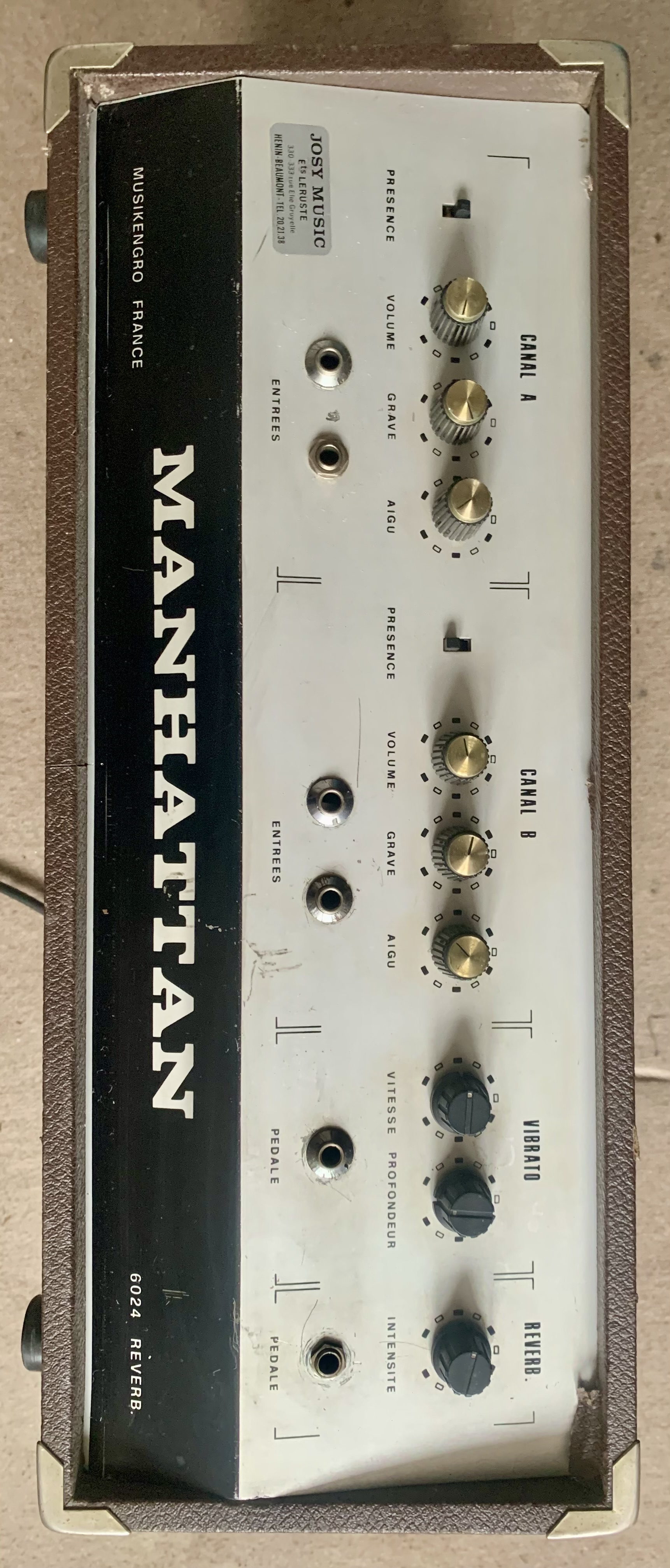 Manhattan 6024 reverb guitar amp 70's