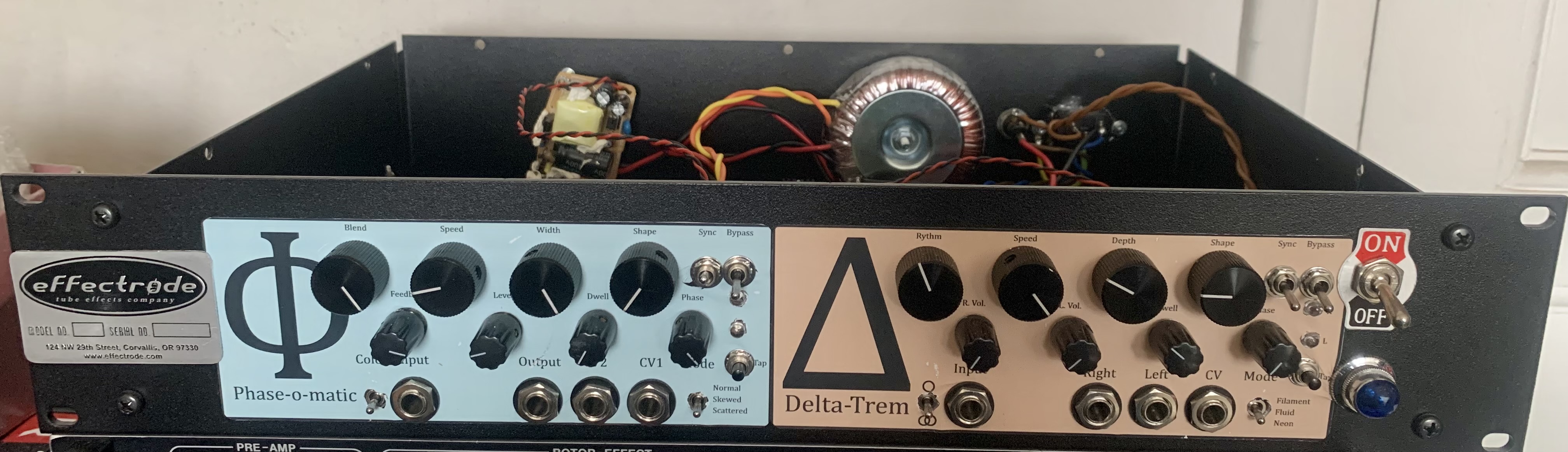 Effectrode Phase-o-matic / Delta Trem Rack proto