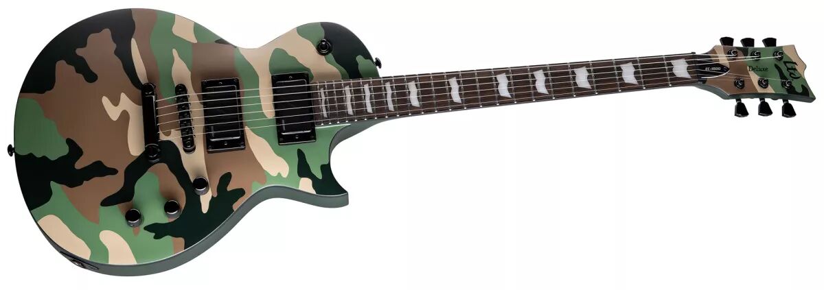 LTD Deluxe EC-1000 Woodland Camo Satin