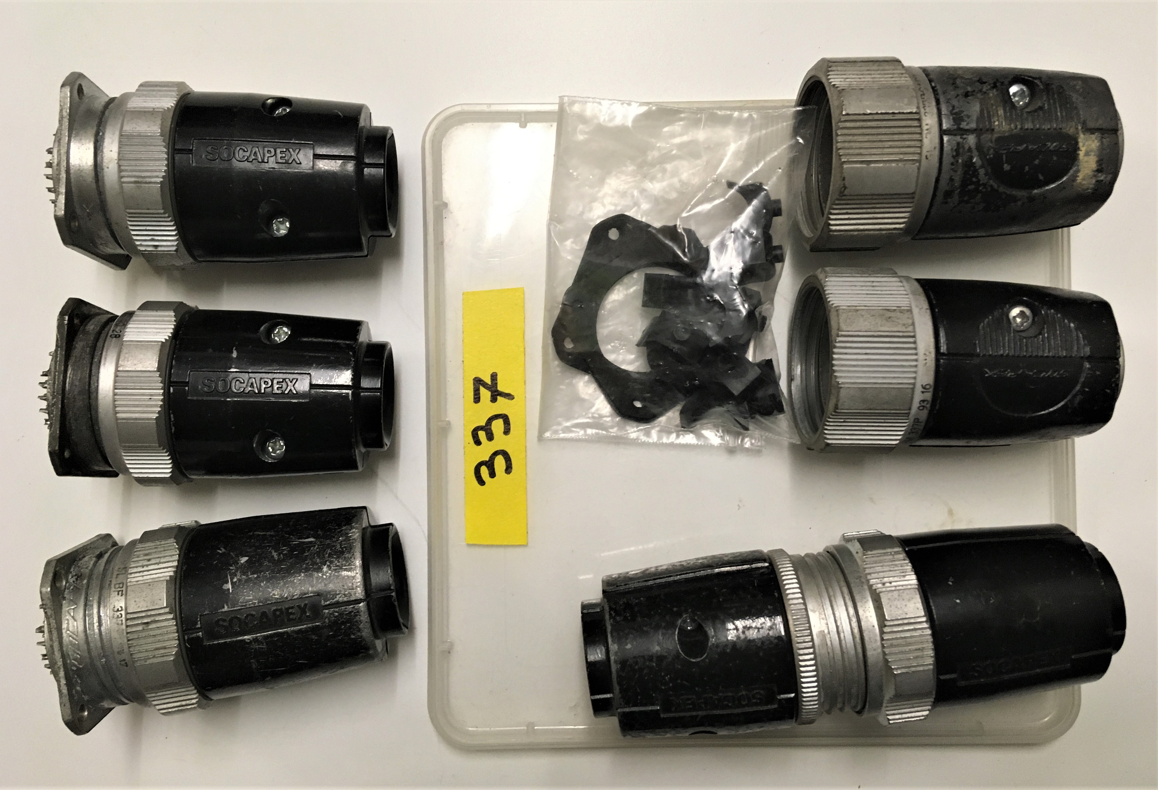 Lot Connecteurs circulaire Amphenol Socapex 337 série SL61 