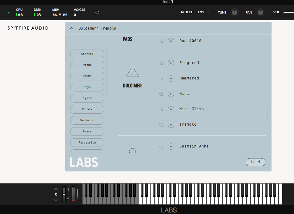 Spitfire Audio Dulcimer