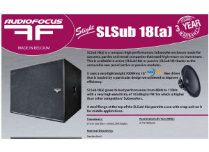 Sub SL18a 12