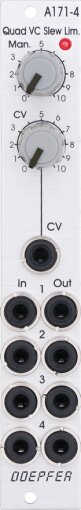 Doepfer A-171-4 Quad Voltage Controlled Slew Limiter : A-171-4 Quad Voltage Controlled Slew Limiter Doepfer A-171-4 Quad Voltage Controlled Slew Limiter : A-171-4 Quad Voltage Controlled Slew Limiter