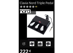 Clavia Triple Pedal
