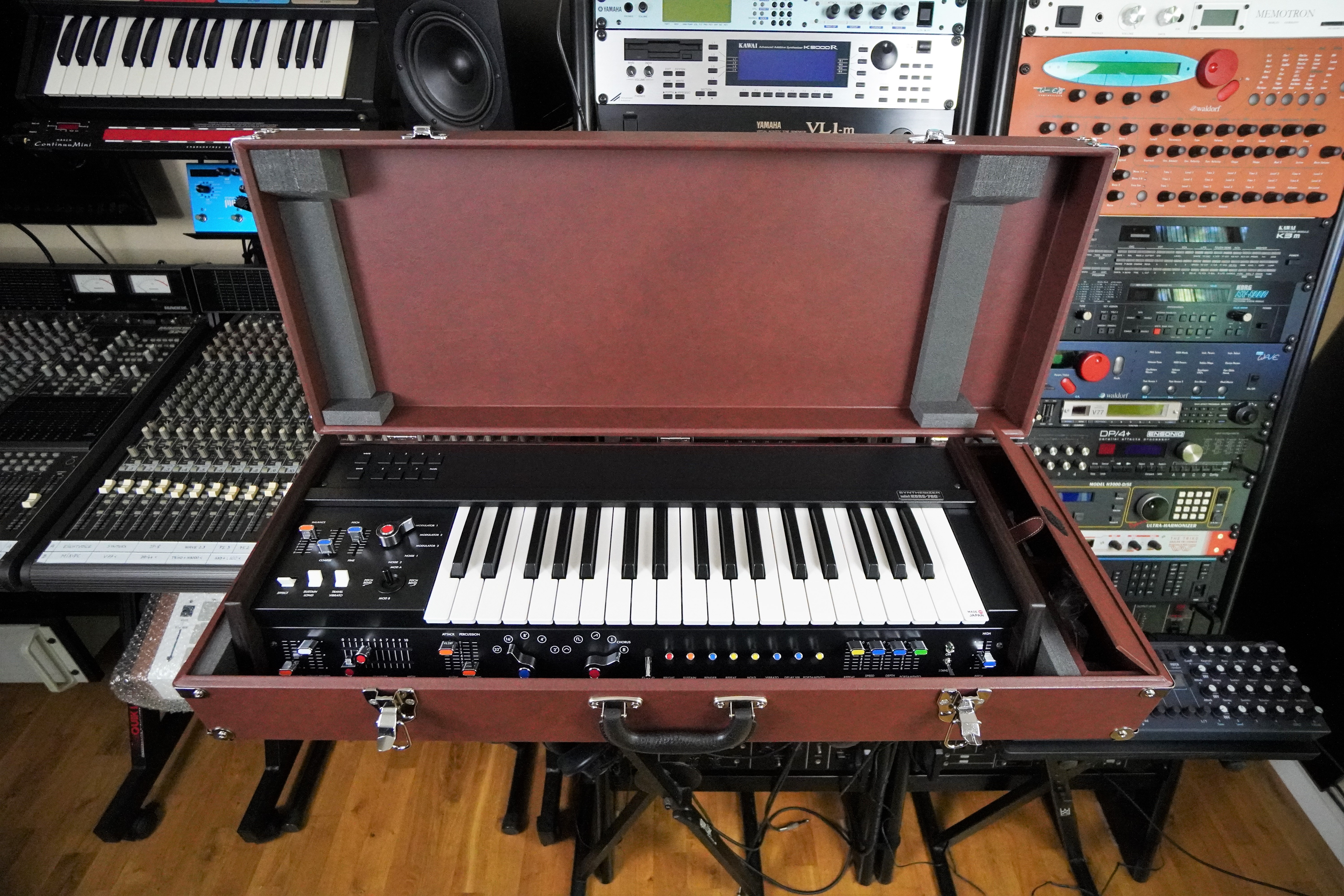 MiniKorg 700FS 2tof 19 Boite synth&eacute; face