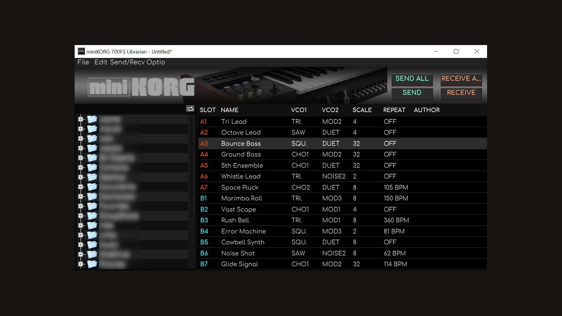 MiniKorg 700FS 2tof 22 manager