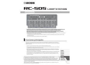 Roland RC-505 manual