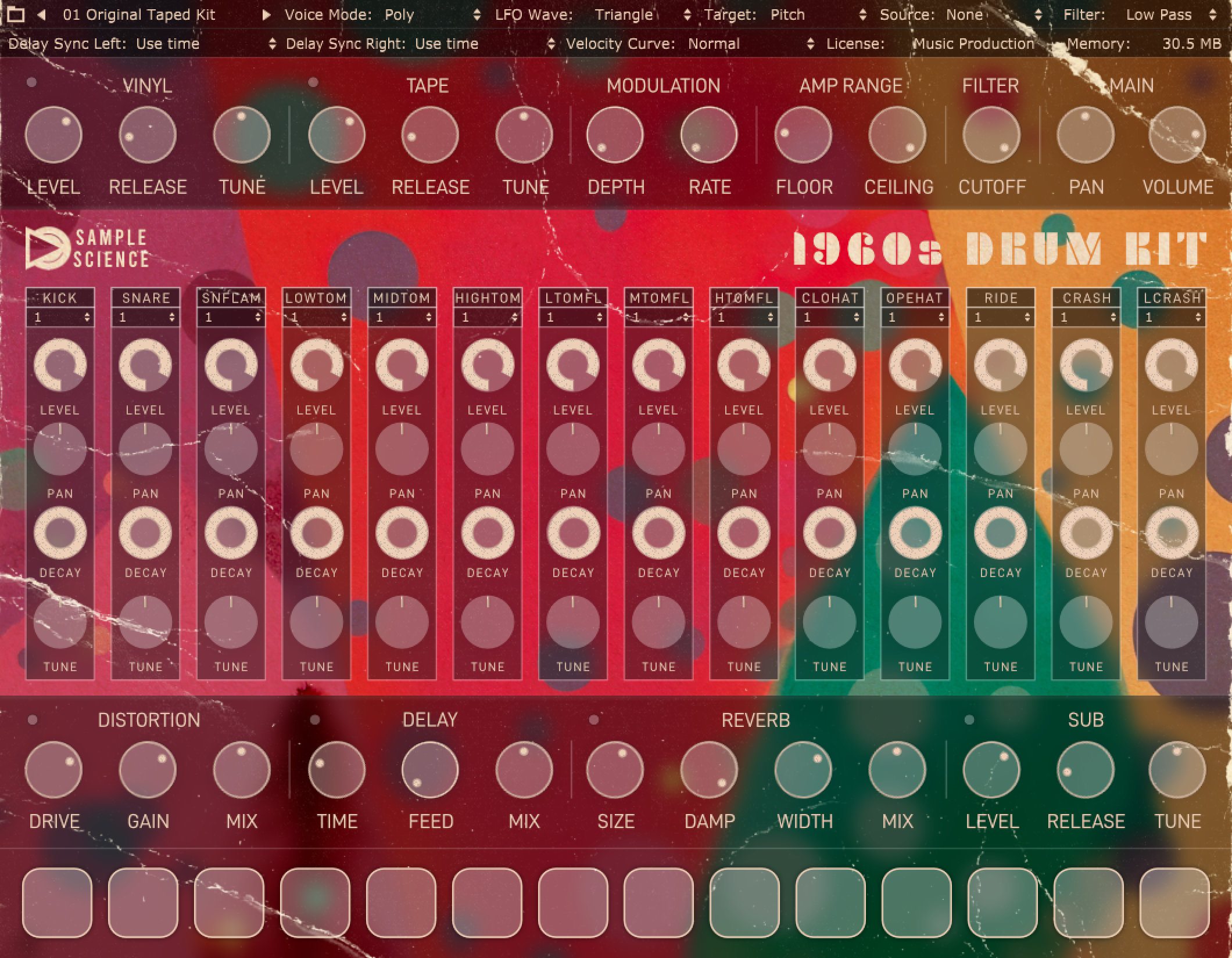 1960s Drum Kit GUI