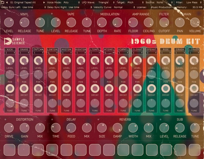 1960s Drum Kit GUI 1960s Drum Kit GUI