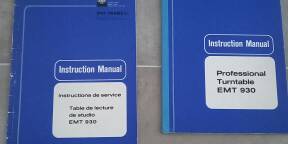 VENDS NOTICES TECHNIQUES COMPLETES POUR TD EMT 930