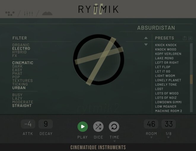 Rytmik 2 GUI Rytmik 2 GUI