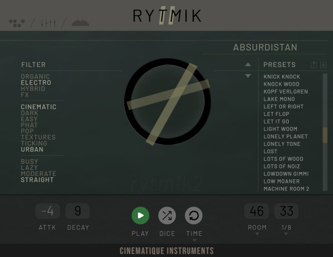 Rytmik 2 GUI Rytmik 2 GUI