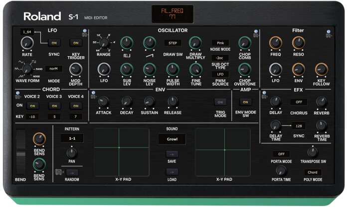 Roland S1 Editor GUI Roland S1 Editor GUI