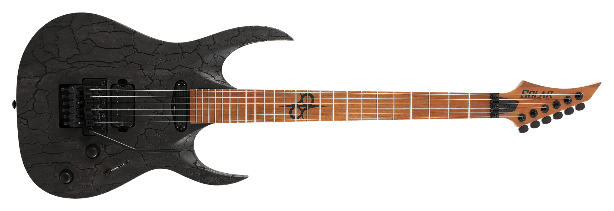 Solar Guitars AB1.6FR BLACK BLITZ : AB1.6FR BLACK BLITZ