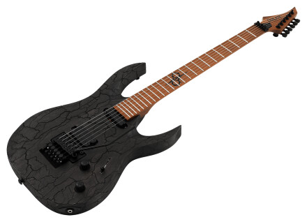 Solar Guitars AB1.6FR BLACK BLITZ : AB1.6FR BLACK BLITZSIDE