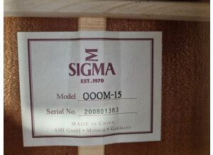 Sigma 000M-15 (94557)