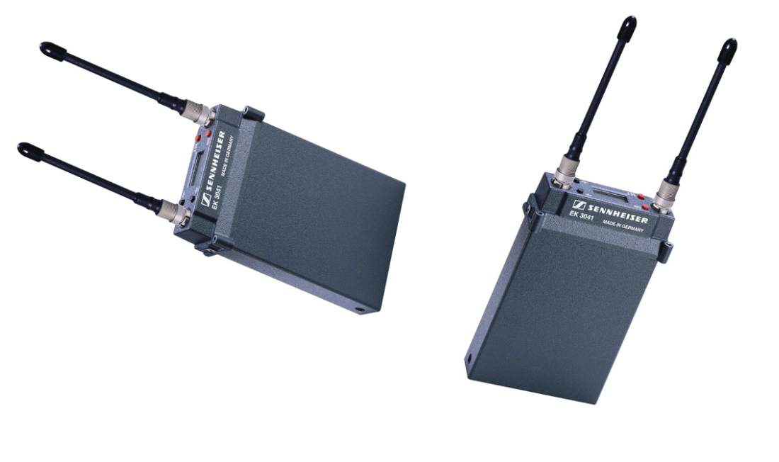 - 2 récepteurs Sennheiser ek 3041, réaligné et entièrement révisé par Sennheiser sur facture, fréquence 600-500 / 623 - 750 et 