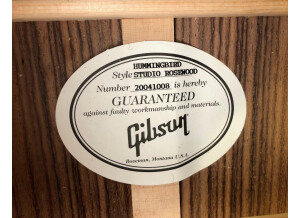 Gibson Hummingbird Studio (79475)