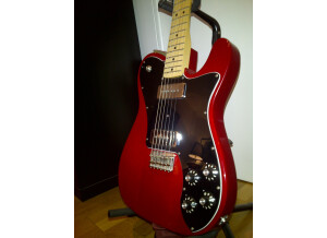 Fender Classic Player Tele Deluxe Black Dove - Crimson Red Transparent