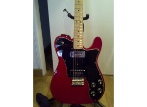 Fender Classic Player Tele Deluxe Black Dove - Crimson Red Transparent