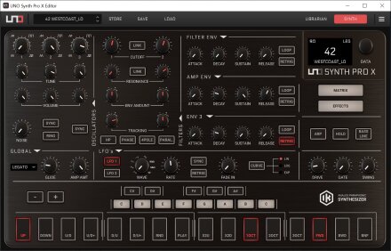 Uno Synth Pro X 2tof 18 capture éditeur Uno Synth Pro X 2tof 18 capture éditeur