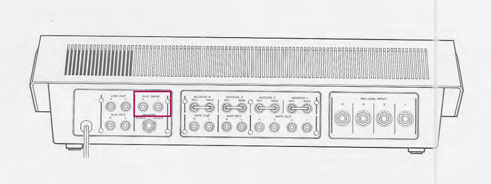 Arrière 244 Aux send