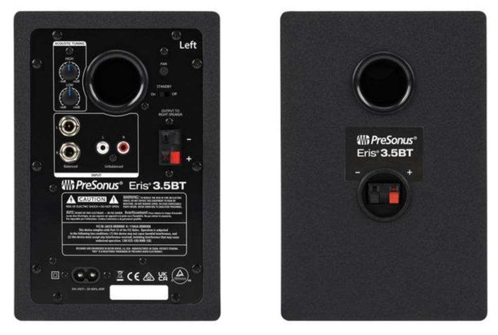 PreSonus Eris 3.5BT 2nd Gen : Eris 3.5BT 2nd Gen Rear