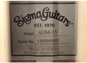 Sigma SDM-15 (42356)