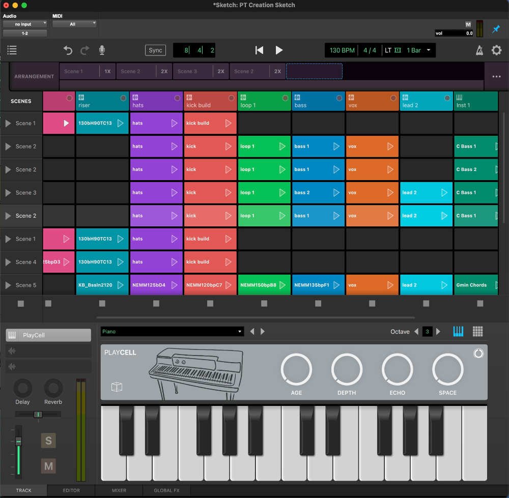Pro Tools Sketch GUI