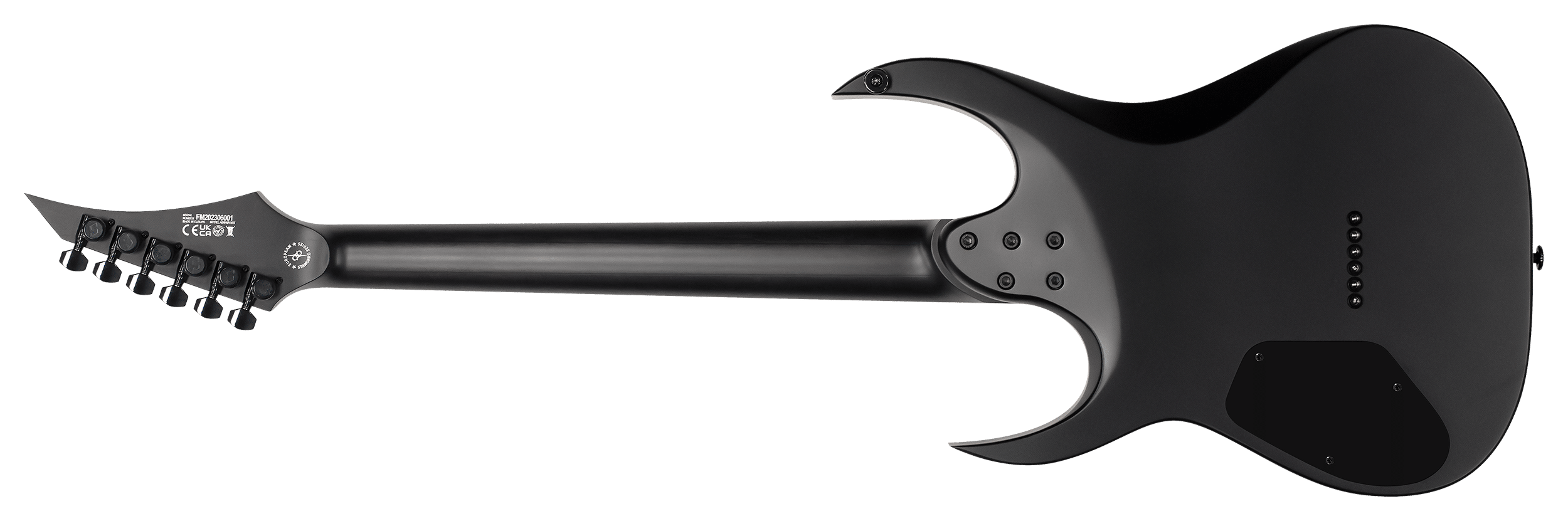 Solar Guitars AB6H SVART : AB6H SVART BACK