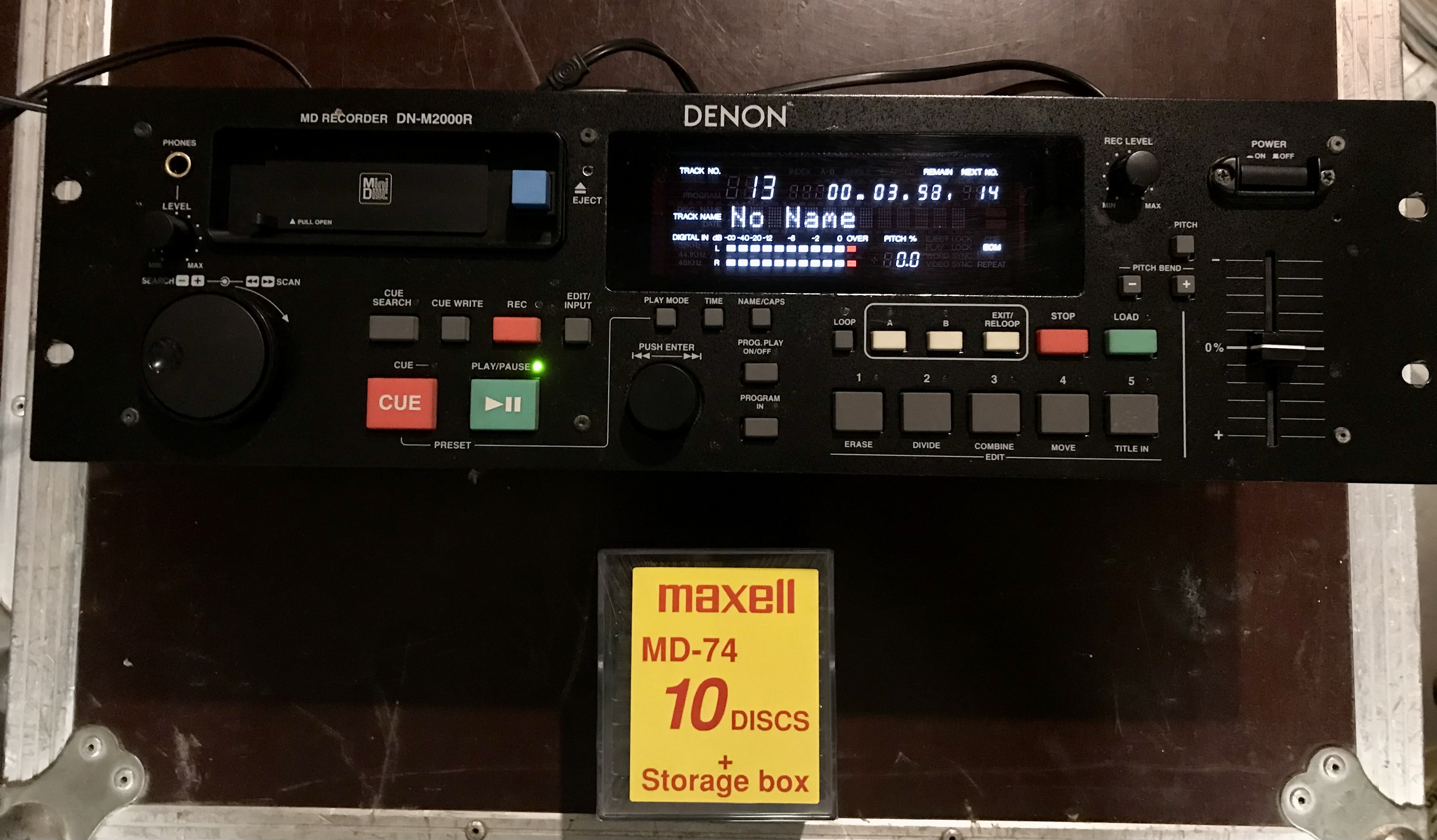 Lecteur/enregistreur MiniDisk MD DENON DN M2000R