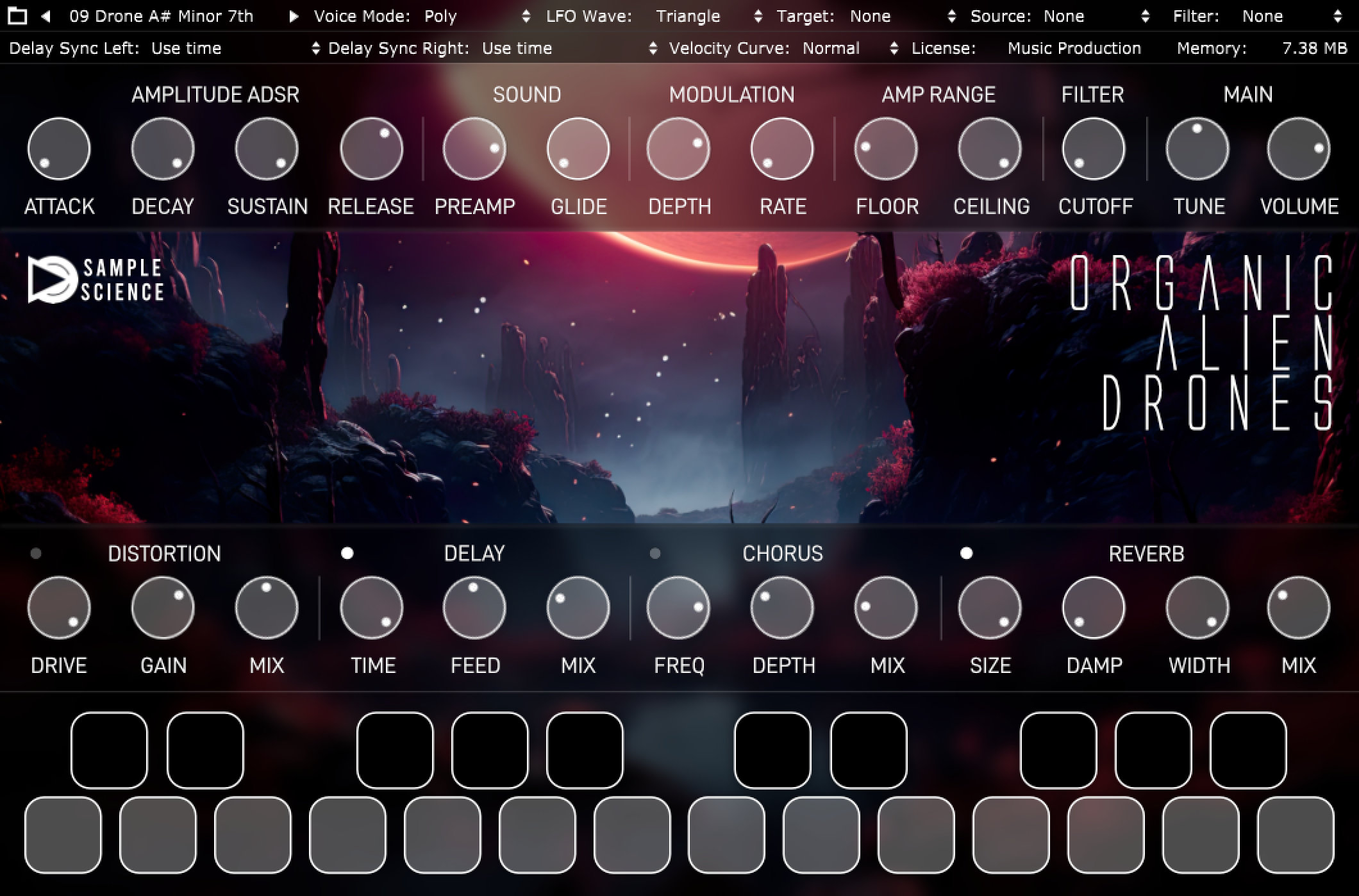 Organic Alien Drones GUI