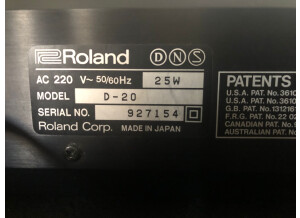 Roland D 20