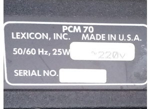 Lexicon PCM 70