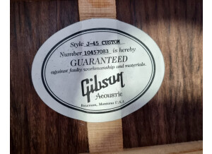 Gibson J-45 Custom Rosewood (70968)
