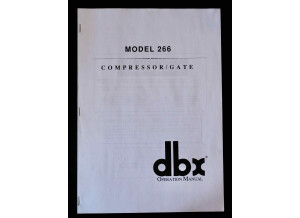 Notice Compresseur dbx 266