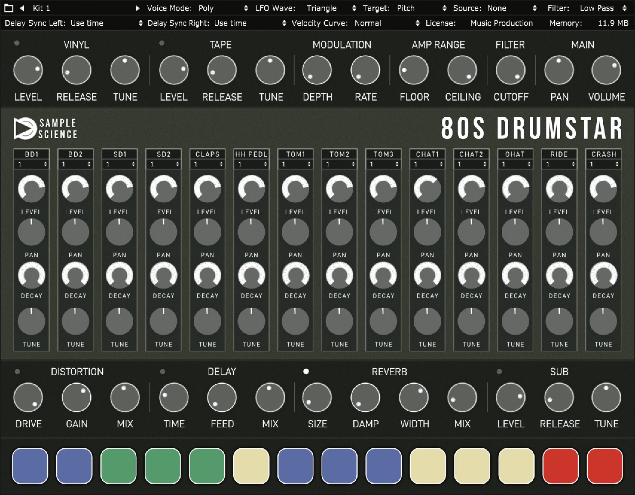 80s DrumStar GUI