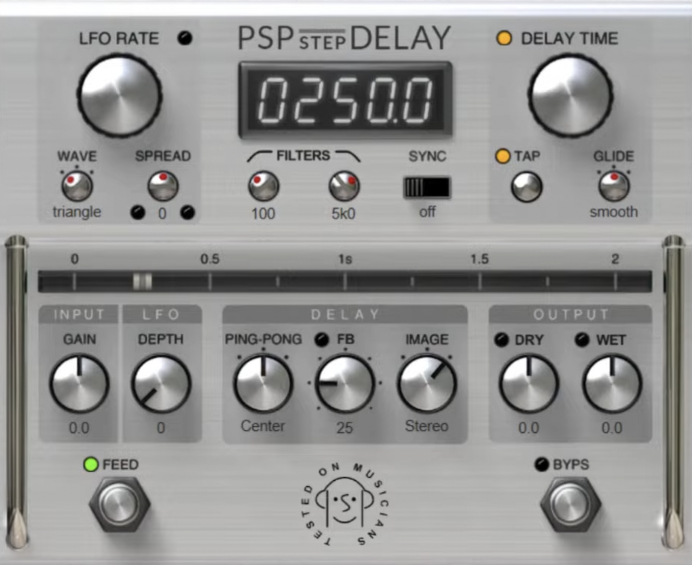 PSP stepDelay GUI