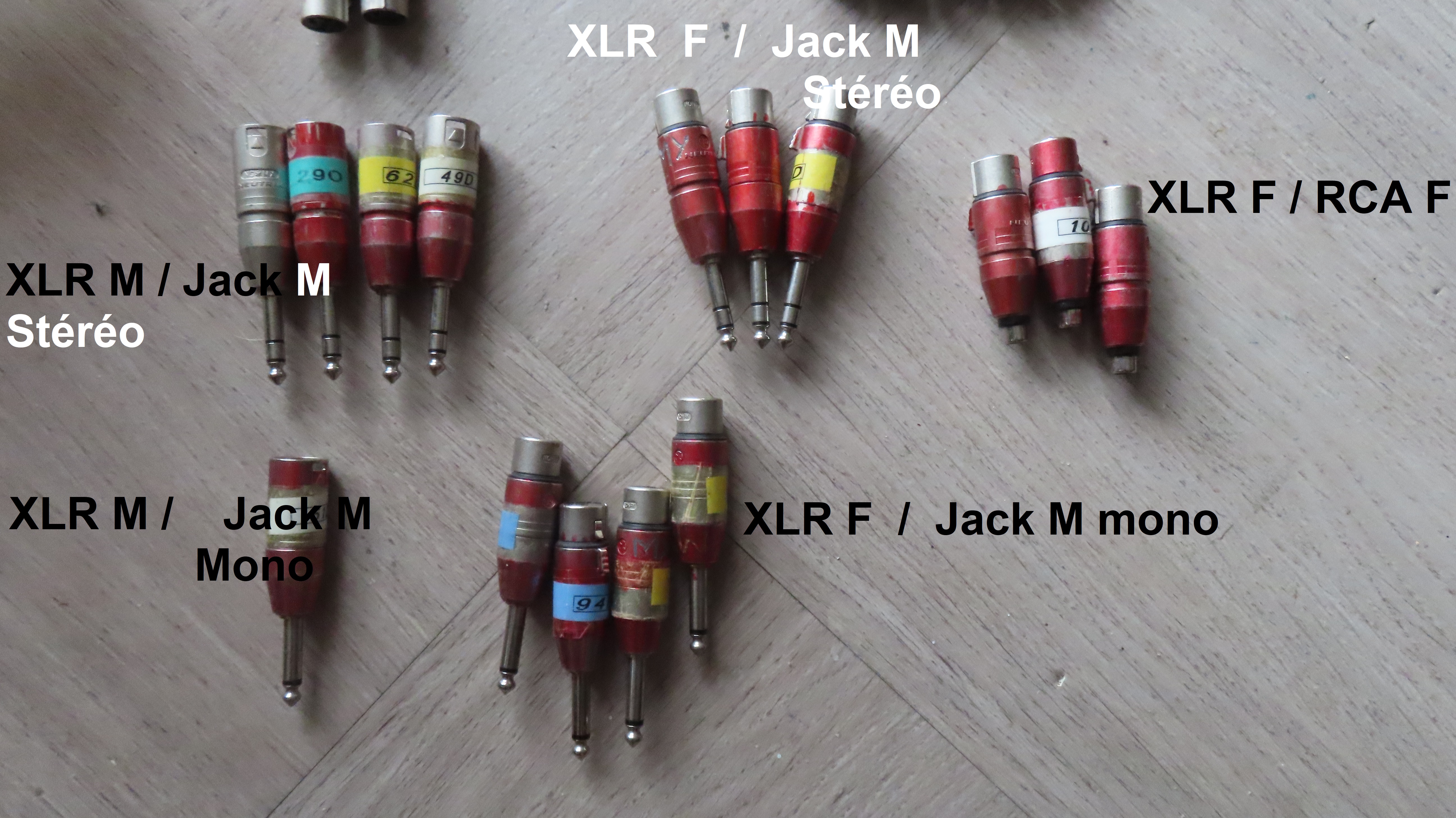 vends  adaptateur  NEUTRIK   XLR M  F   rca   jack stéréo  