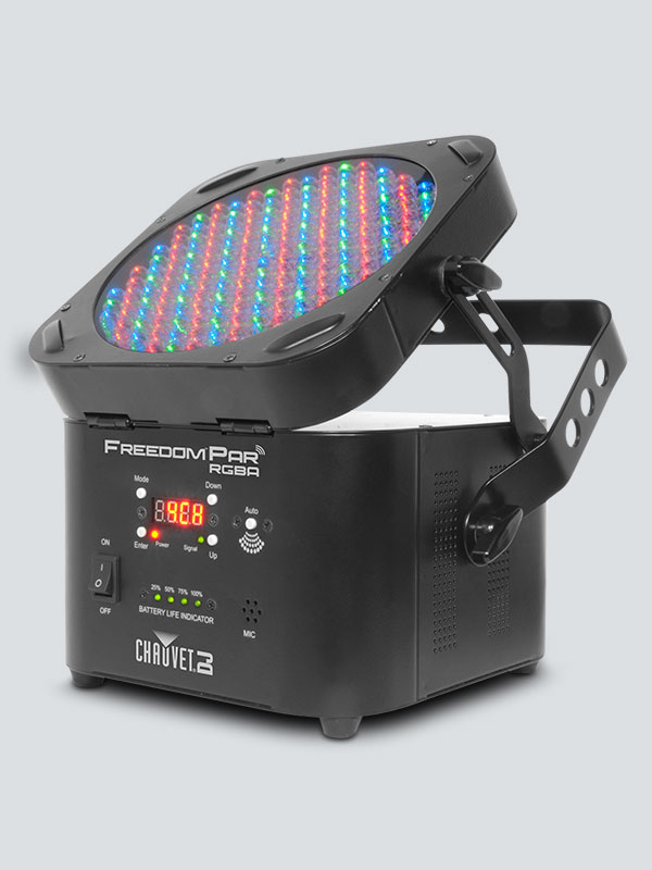 Projecteur LED Freedom Chauvet RGBW batterie et secteur
