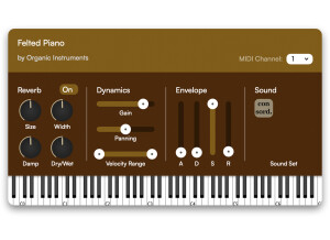 Organic Instruments Felted Piano