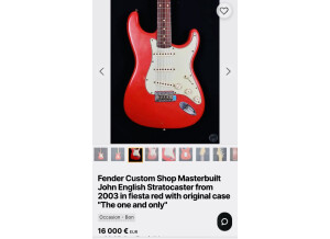 Fender Custom Shop Masterbuilt '57 Stratocaster Pro JR Set (by Dennis Galuszka) (93977)