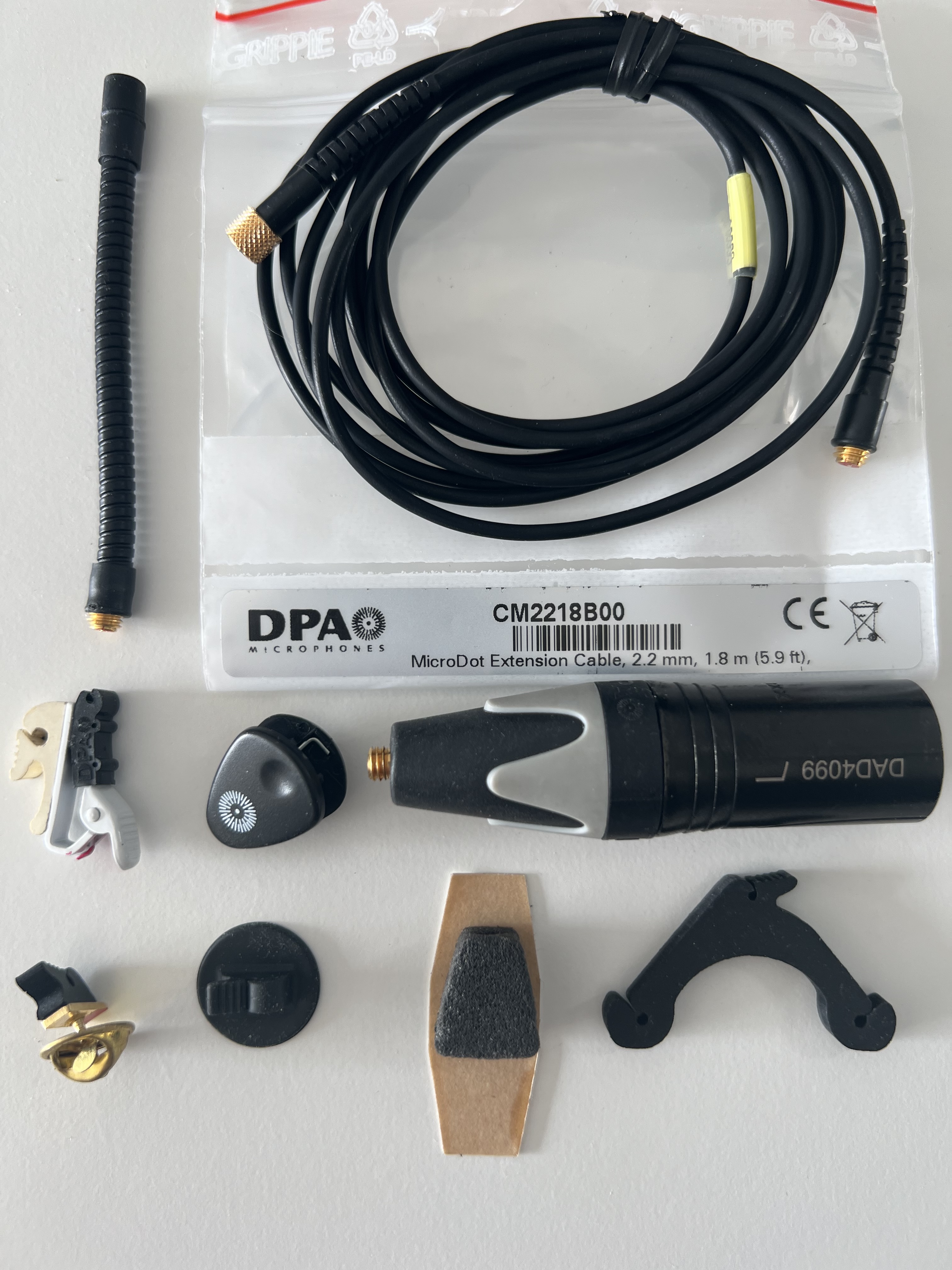 DPA -Accessoires et Câbles de rechange pour MICROS CASQUE et Micros INSTRUMENT- DPA.