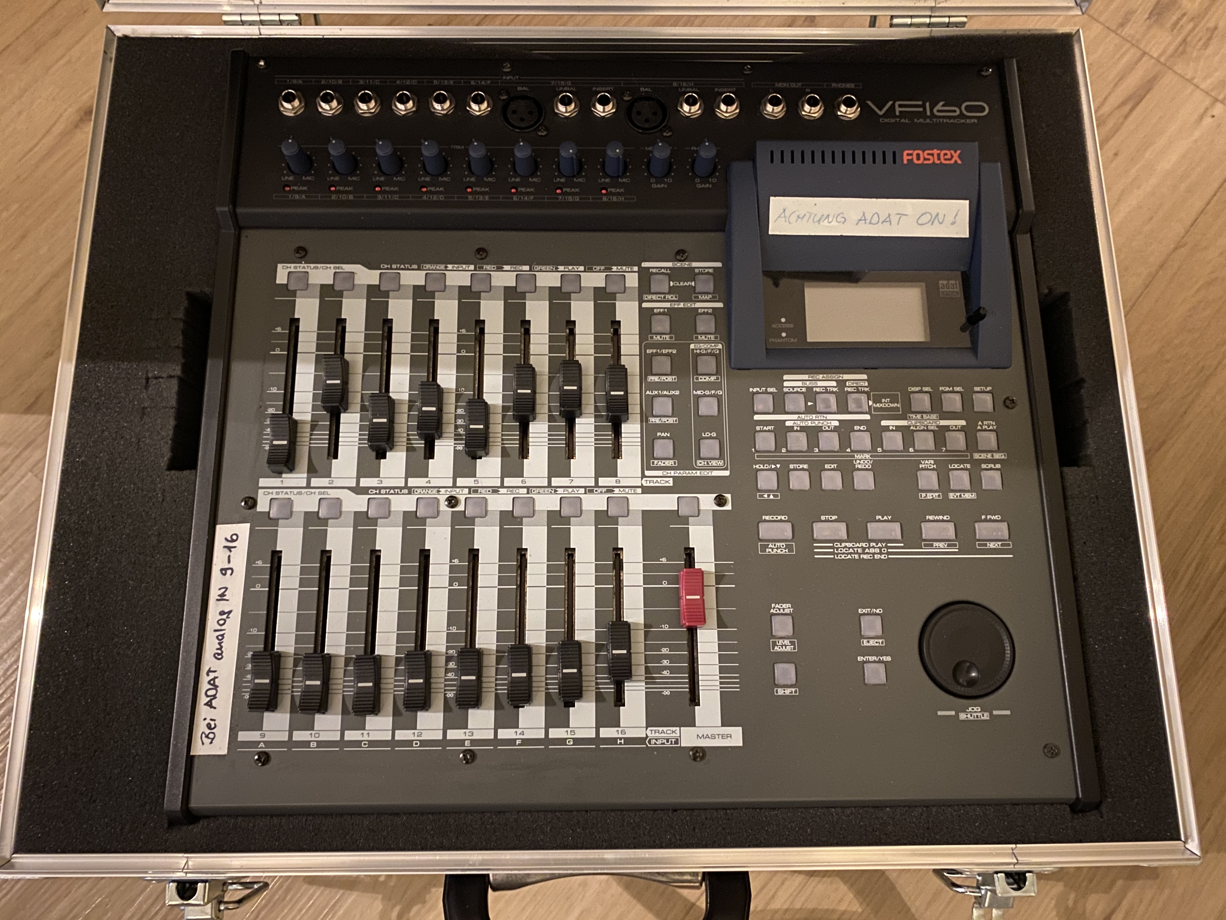 Fostex VF160 Digital MultiTracker 16 Track Recorder Hardcase