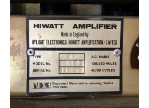 Hiwatt Custom 100 Head / DR-103 (53930)